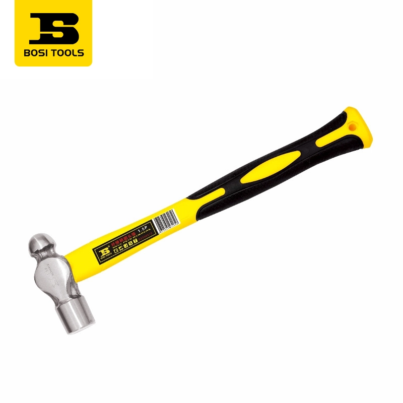Hammer mit rundem Kopf und Fiberglasgriff
